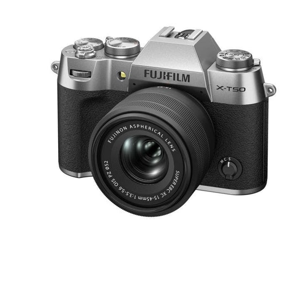 Fujifilm X -T50 + XC15-45mmF3.5-5.6 OIS PZ MILC 40,2 MP X-Trans CMOS 5 HR 7728 x 5152 pixlar Silver