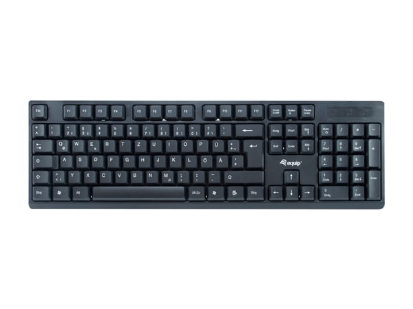 Equip 245220 näppäimistö Sisältää hiiren Office Langaton RF QWERTZ Saksa Musta