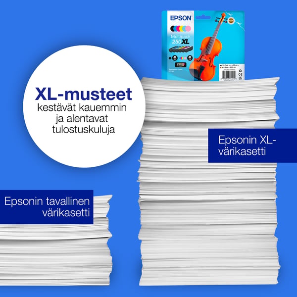 Epson Moniväripakkaus, kuusi väriä, 250XL Viulu Claria Photo HD -muste