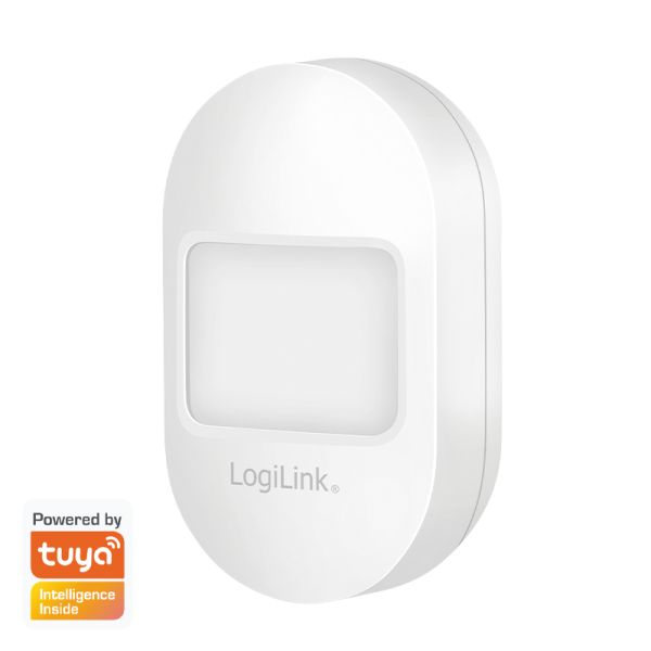 LogiLink SH0113 bevægelsessensor Passiv infrarød (PIR) sensor Trådløs Væg Hvid