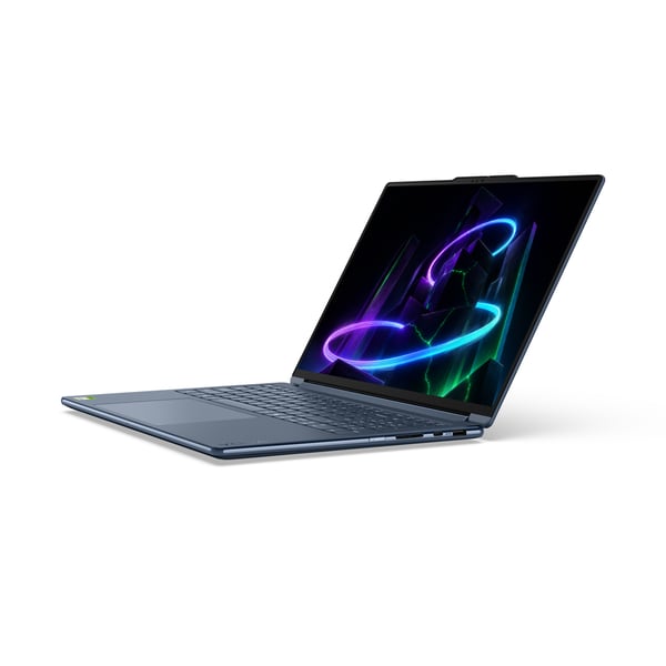 Lenovo Yoga 9 2-in-1 16N1X11 Copilot+ PC NVIDIA RTX Spark N1X Hybrid (2-i-1) 40,6 cm (16") Berøringsskærm 2.8K 32 GB LPDDR5x-SDRAM 1 TB SSD Wi-Fi 7 (802.11be) Windows 11 Home Blå Fransk