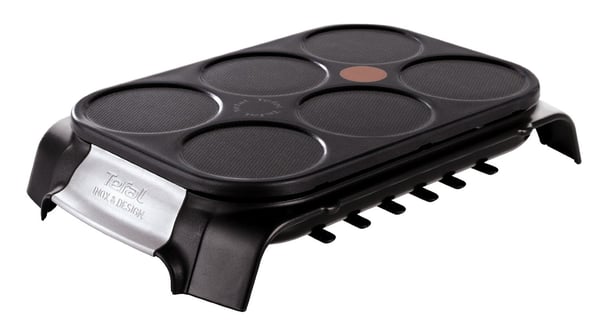 Tefal PY558813 crêpe-pannu 6 kreppi(ä) 1000 W Musta