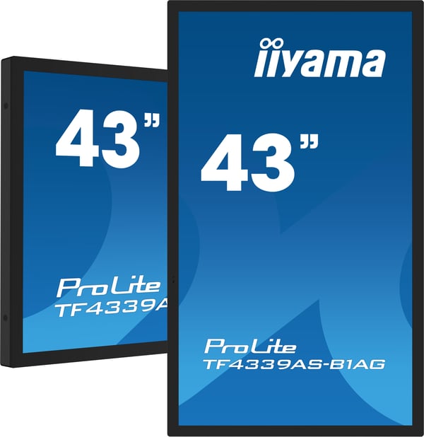 iiyama TF4339AS-B1AG computerskærm 108 cm (42.5") 3840 x 2160 pixel 4K Ultra HD LED Berøringsskærm Sort