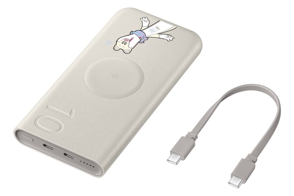 Samsung EB-U2510YUEGEU powerbank 10000 mAh Trådløs opladning Grå