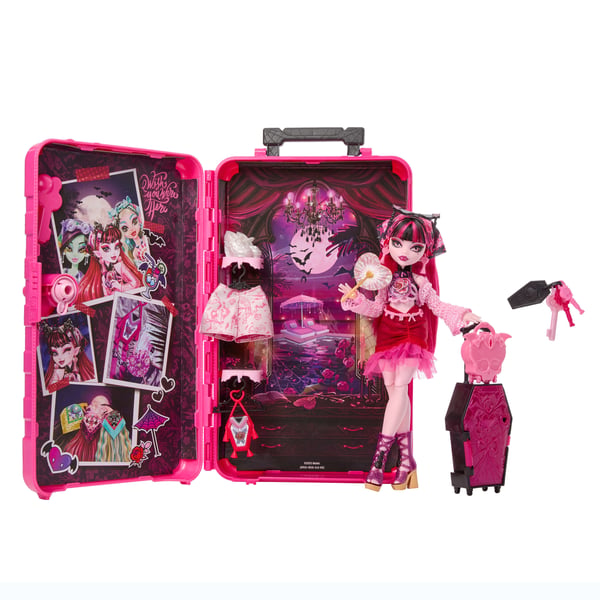 Monster High Skulltimate Secrets Gore-geous Oasis-legesæt, Draculaura-dukke og tilbehør
