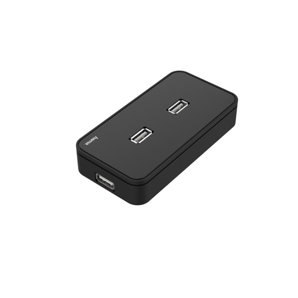 Hama 00200123 gränssnittshubbar USB 2.0 480 Mbit/s Svart