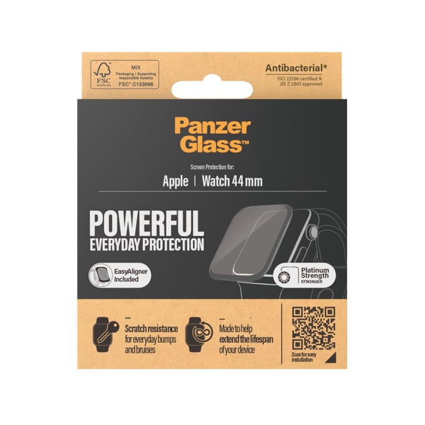 PanzerGlass ® Apple Watch Series 4 | 5 | 6 | SE 44mm | Skærmbeskyttelse
