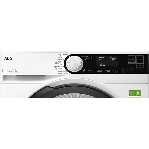 AEG TR8BGH38YA tørretumbler Fritstående Front-læsning 8 kg Hvid