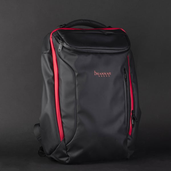 Konix Drakkar KX DK RAGNARR 17' GAMING BACKPAC 43,2 cm (17") Rygsæk Sort, Rød