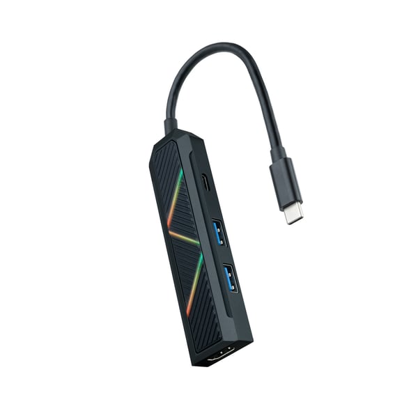 Nanocable 10.16.0401 dockningsstationer för bärbara datorer Kabel USB 3.2 Gen 1 (3.1 Gen 1) Type-C Svart
