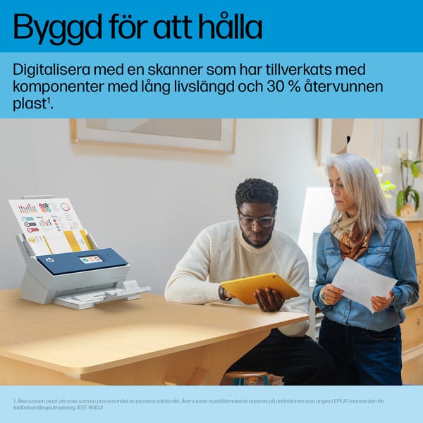 HP ScanJet Enterprise Flow N9000 sn1 Arkmatad skanner 600 x 600 DPI A3 Blå, Vit