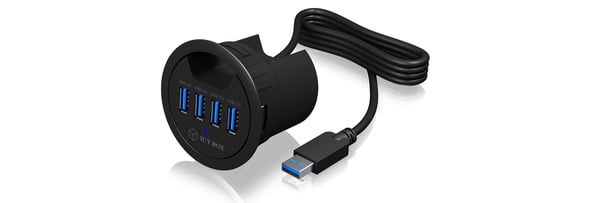 ICY BOX IB-HUB1403 USB 3.2 Gen 1 (3.1 Gen 1) Type-A 5000 Mbit/s Svart ICY BOX IB-HUB1403 USB 3.2 Gen 1 (3.1 Gen 1) Type-A 5000 Mbit/s Svart