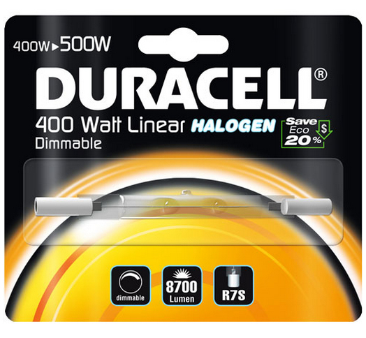 Duracell Linear 4, R7S, 400W halogenlampe