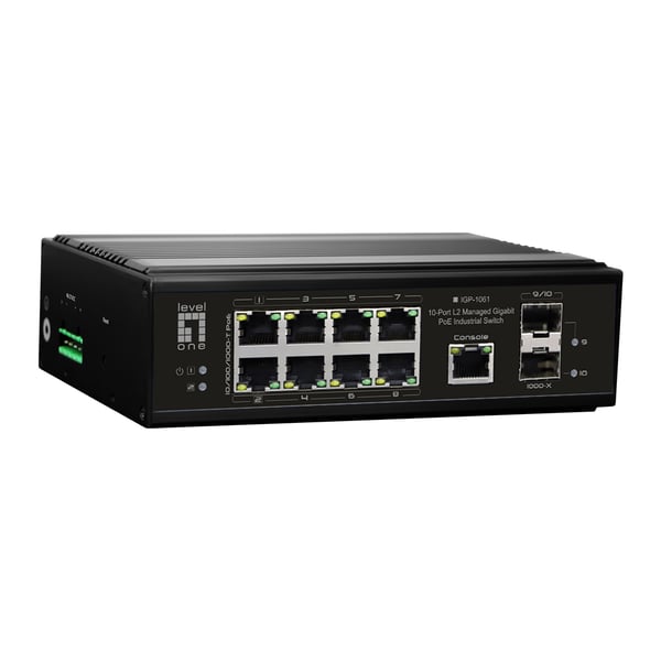 LevelOne IGP-1061 netværksswitch Administreret L2 Gigabit Ethernet (10/100/1000) Strøm over Ethernet (PoE) Sort LevelOne IGP-1061 netværksswitch Administreret L2 Gigabit Ethernet (10/100/1000) Strøm over Ethernet (PoE) Sort
