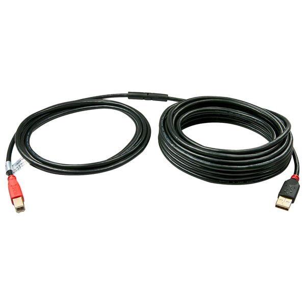 Lindy 42761 USB-kabel USB 2.0 10 m USB A USB B 0,48 Gbit/sek. Sort, Rød