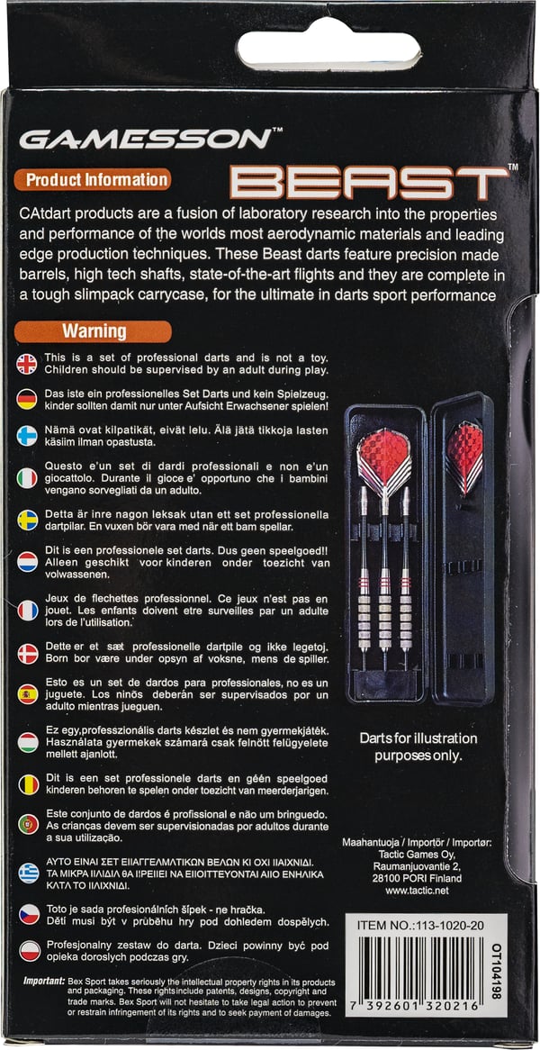 Bex Sport 113-1020-20 dartpilar Spets till dartpil 3 styck