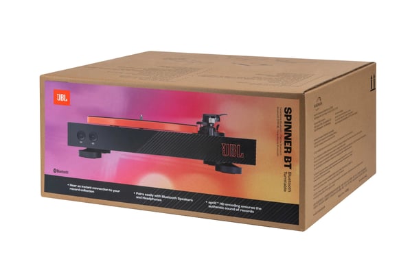 JBL Spinner BT Remdriven skivtallrik Svart, Orange