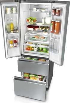 Hisense RF632N4WIE1 side-by-side køle-fryseskab Fritstående 485 L Rustfrit stål