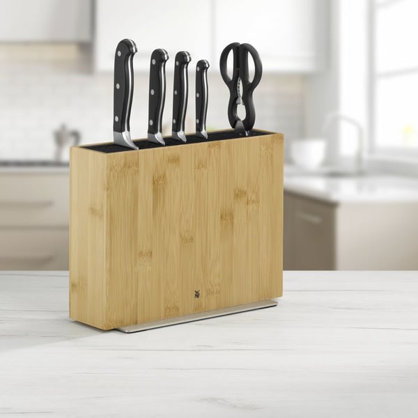 WMF 1893874500 skärbrädor Rektangel Bamboo, Rostfritt stål Trä