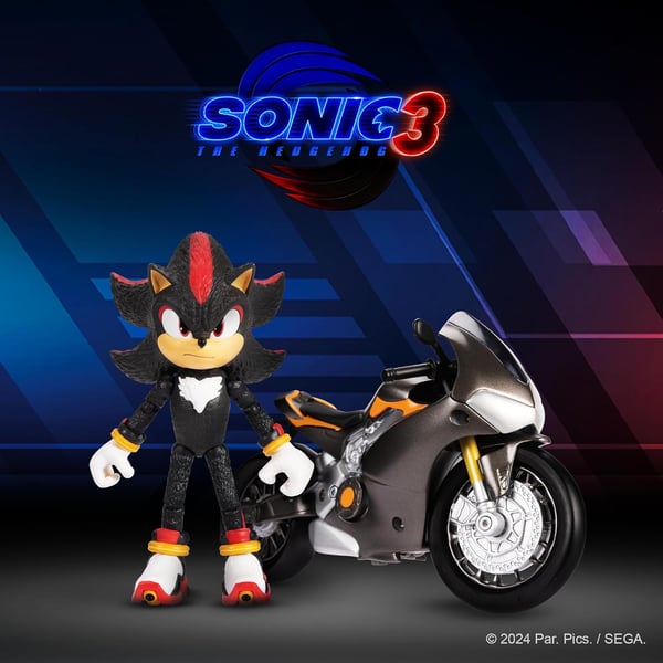 Sonic the Hedgehog 3 Shadow & Motorcycle