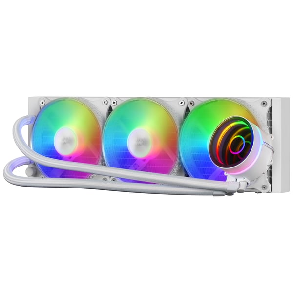 Mars Gaming MLONE360W Computerkølesystem Processor Alt-i-en væskekøler 12 cm Hvid 1 stk