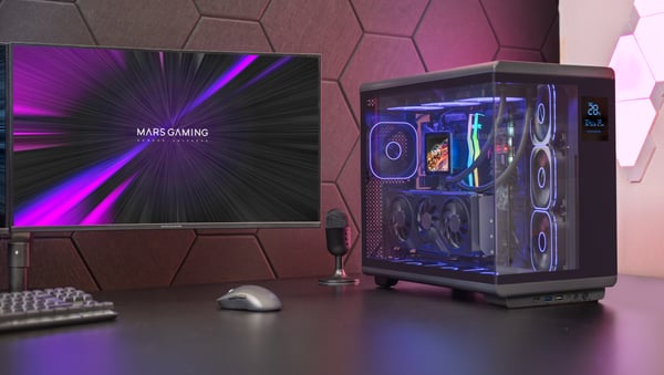 Mars Gaming MCREVPRO datorväskor Midi Tower Svart