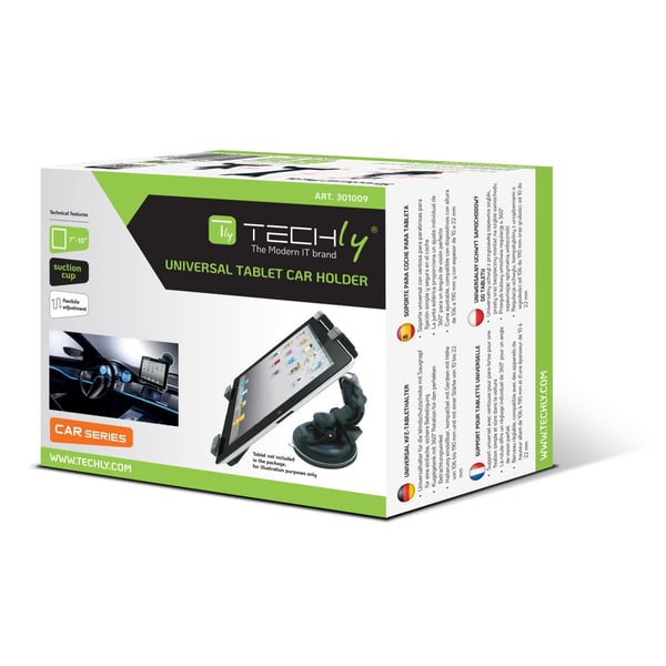 Techly I-TABLET-VENT navigaattoriteline Auto Passiivinen Musta