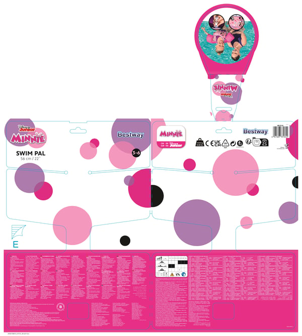 Bestway 9101A / 23 simhjälpmedel Rosa Badväst