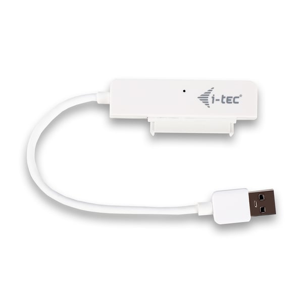 I-TEC USB 3.0 Advance MySafe Easy-kabinett 6,4cm 2,5\" Hårddiskkabinett för SATA HDD-hårddiskar, integrerad kabel, vit (MYSAFEU314)