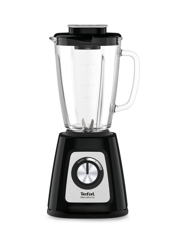 Tefal BlendForce II BL4358 1,25 L Bordplade blender 800 W Sort, Børstet stål