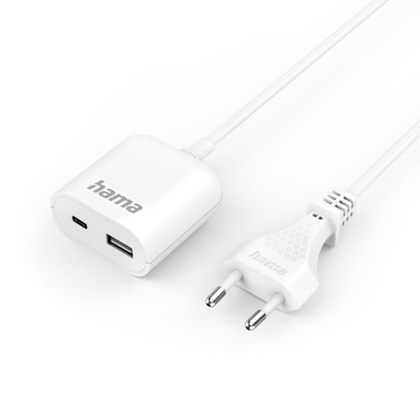 Hama 00223204 oplader til mobil enhed Hvid Vekselstrøm Indendørs