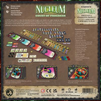 Asmodee Nucleum Court of Progress Lautapelin lisäosa Strategia