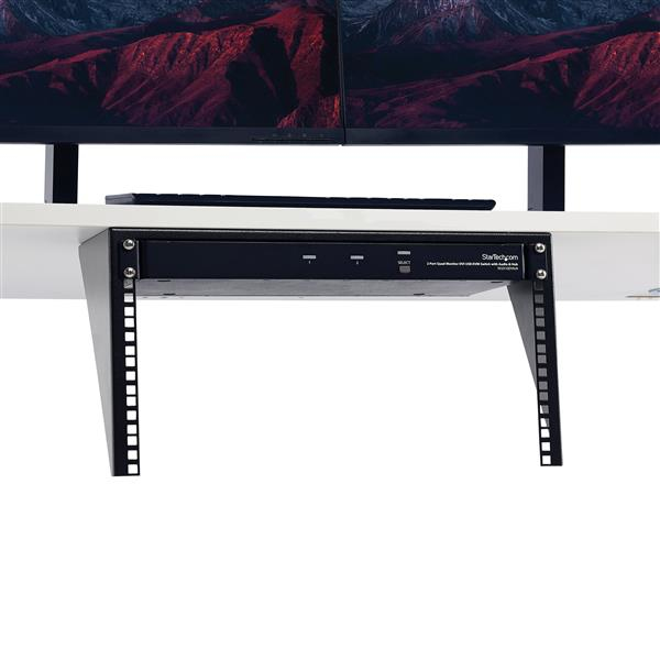 StarTech.com Vertikalt vægmonteret 19 tommer serverrack - 6U - Vægmontering - Sort - 6U - 48.