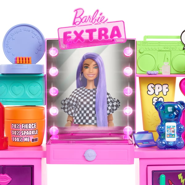 Barbie Extra Doll & Vanity Playset