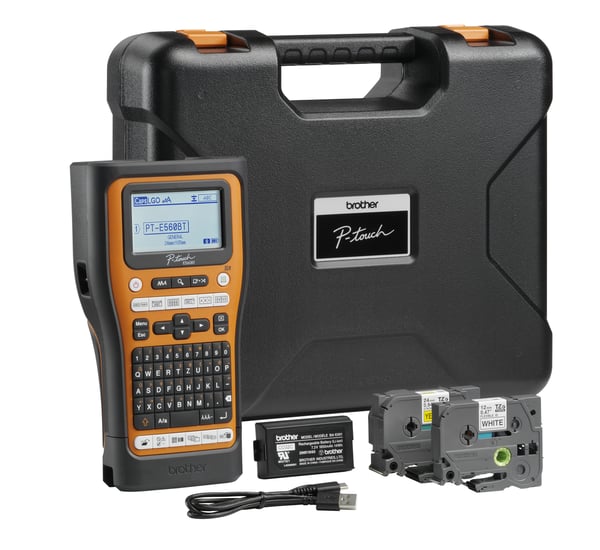 Brother PT-E560BTVP etiketprinter Termisk overførsel 180 x 180 dpi 20 mm/sek. Kabel & trådløs HSE/TZe Bluetooth QWERTY