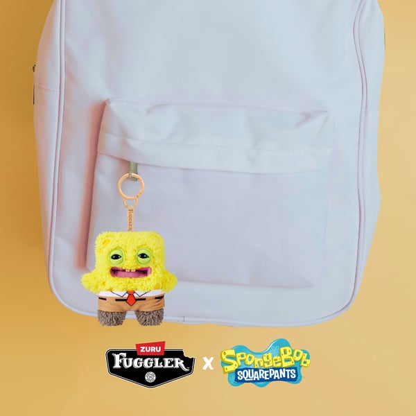 Hug-A-Lumps Fuggler SpongeBob 13 cm Licenseret Nøglering Sortiment