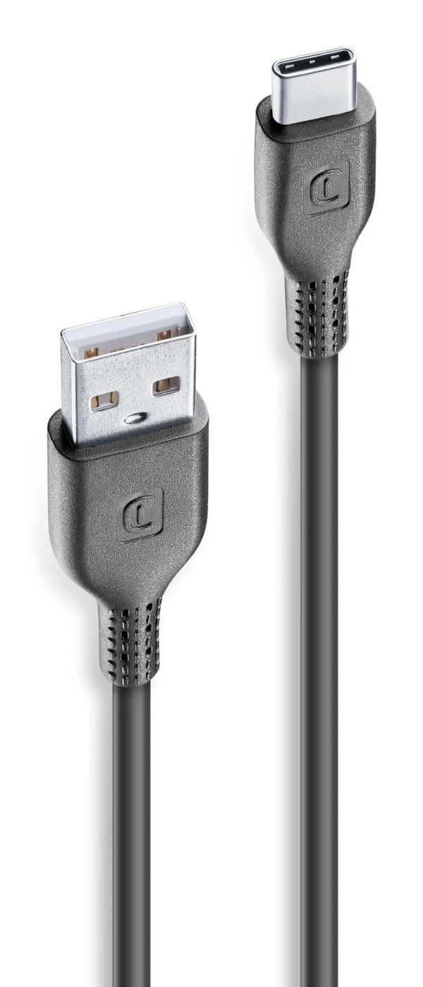 Cellularline 8018080428203 USB-kabel 1,2 m USB A USB C 15 W Sort