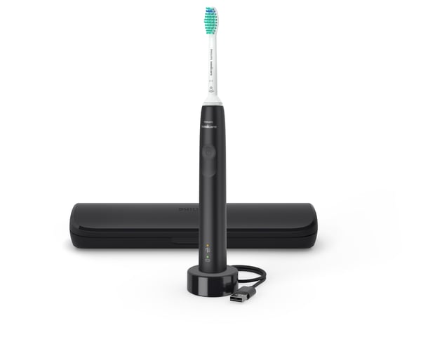 Philips Sonicare 3100 series 3100 series HX3673/14 Sonisk eltandbørste + rejseetui - Sort
