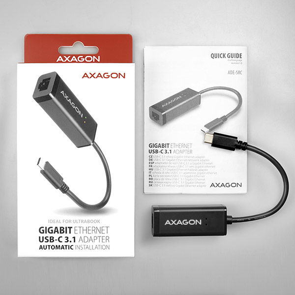 Axagon ADE-SRC nätverkskort Ethernet 1000 Mbit/s