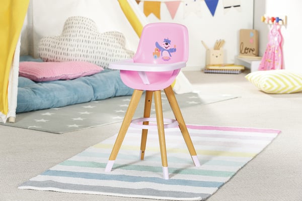 BABY born 829271 dukke tilbehør Dukkestol høj