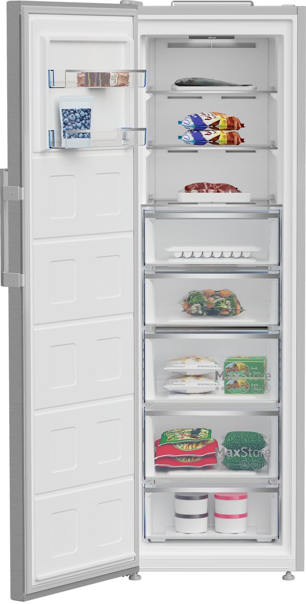 Beko B5RMFNE314X Frysskåp Fristående 286 l Rostfritt stål