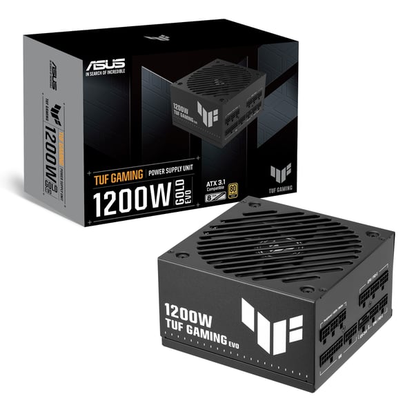 ASUS TUF-GAMING-1200G-EVO virtalähdeyksikkö 1200 W 20+4 pin ATX ATX Musta