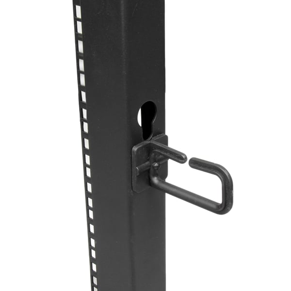 StarTech.com 4POSTRACK18U stativ 18U Fritstående reol Sort
