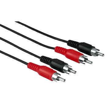 Hama 00011947 audiokaapeli 1,2 m 2 x RCA Musta