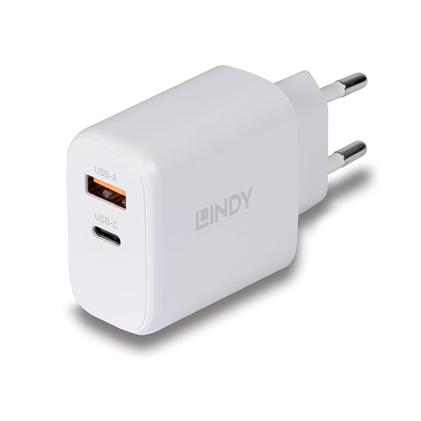 Lindy 73428 oplader til mobil enhed Universel Hvid Vekselstrøm Hurtig opladning Indendørs