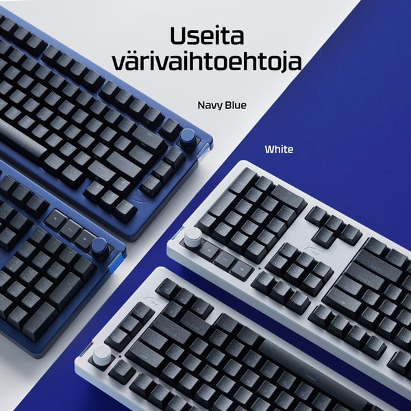 HyperX Alloy Rise 75 -näppäimistölevy – valkoinen