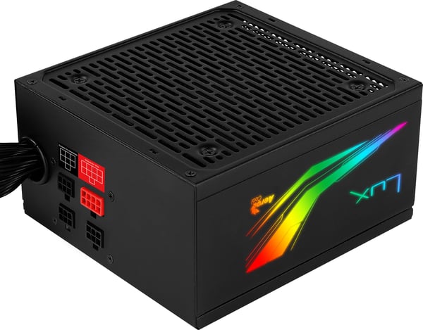 Aerocool LUX RGB 650M virtalähdeyksikkö 650 W 20+4 pin ATX Musta