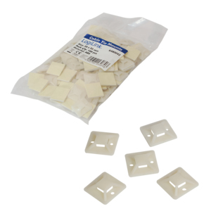 LogiLink KAB0042 kabelbinderbeslag Beige Syntetisk ABS 100 stk