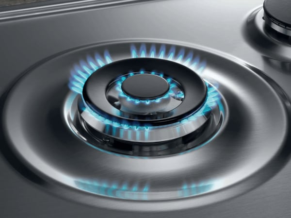 Electrolux KGS7536SX Svart, Rostfritt stål Inbyggd 75 cm Gas 5 zone(s)
