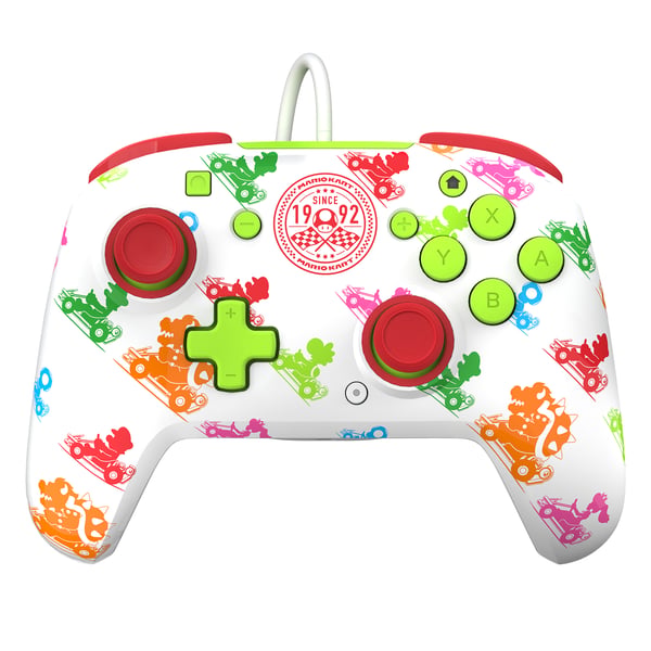 PDP Rematch: Mario Kart Racers Multifärg USB Spelplatta Analog / Digital Nintendo Switch, Nintendo Switch Lite, Nintendo Switch OLED